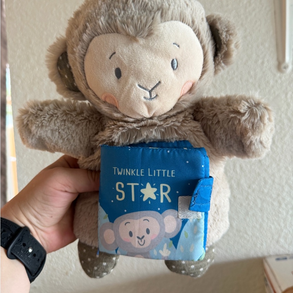 Demdaco Twinkle Little Star Book Monkey Plush Stuffed Animal